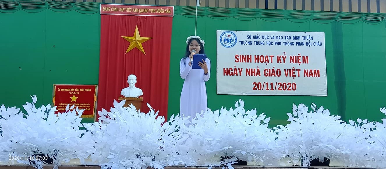 Sinh hoạt chào cờ tuần 11 "Kỉ niệm ngày Nhà giáo Việt Nam"
